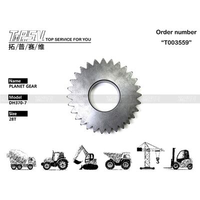 104-00041 DH370-7 Excavator Swing 1 Stage Planet Gear สำหรับ Swing Drive Excavator อะไหล่